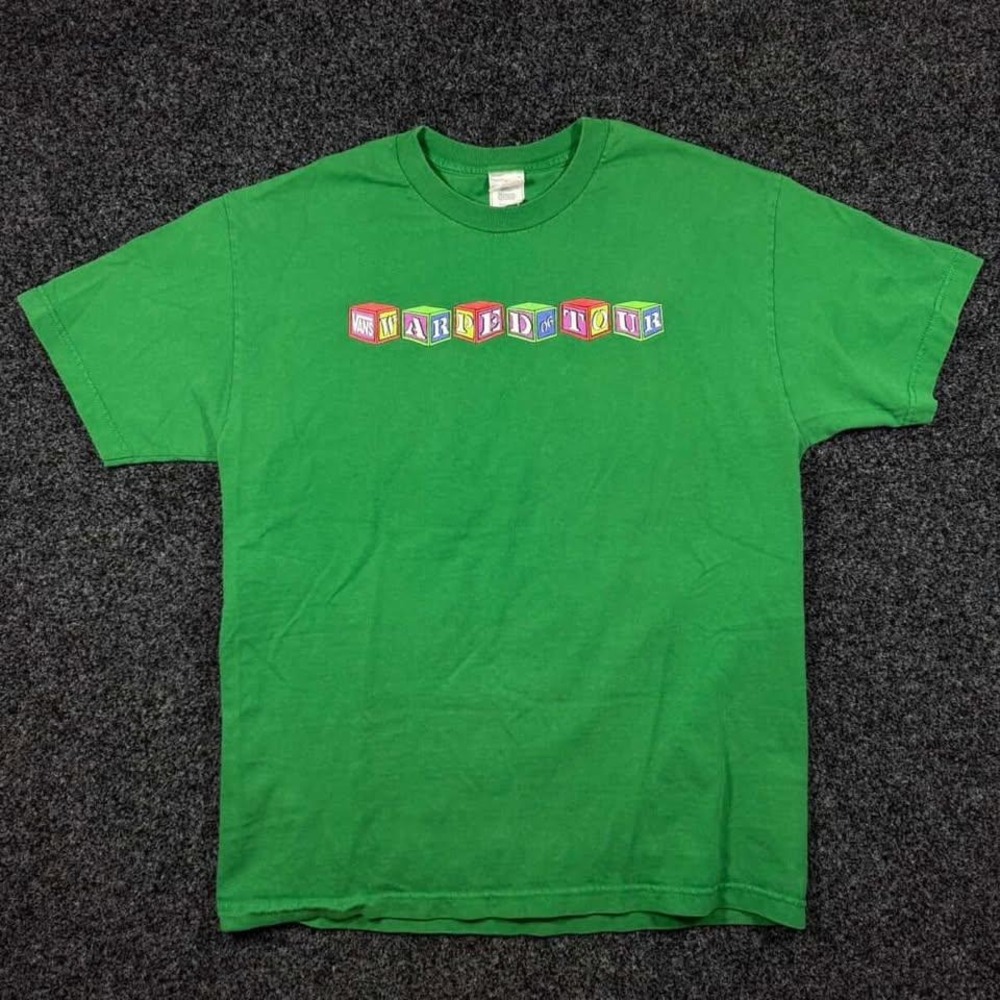 Vintage Vans Warped Tour 2006 Concert T-Shirt Large Green